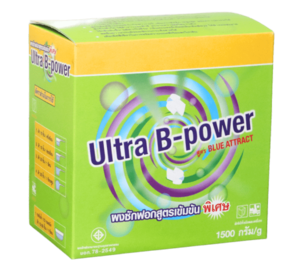 ULTRA B-POWER ผงซักฟอกสูตรเข้มข้นใช้กับมือและเครื่อง (สูตร PREMIUM)